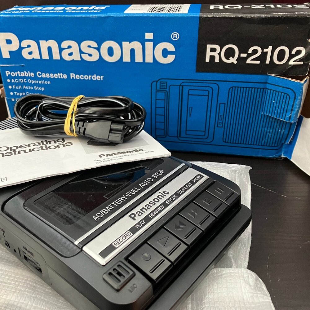 Panasonic RQ-2102 cassette tape player NIB!